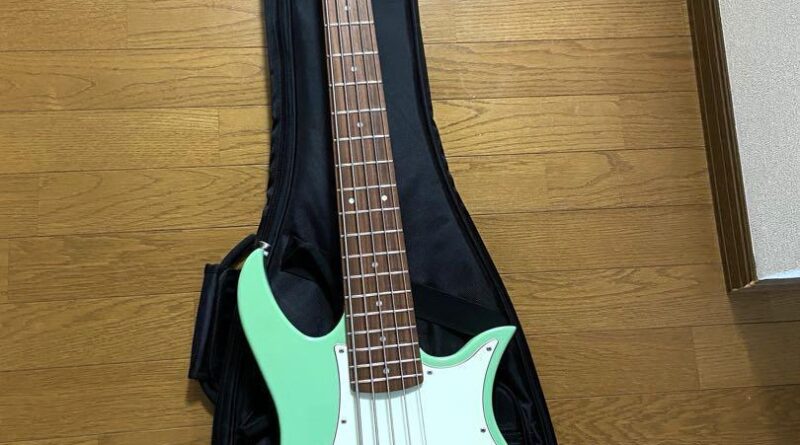 Vola JV5 Bass Surf Green / Electric Bass Guitar w/ Original SC made in Japan