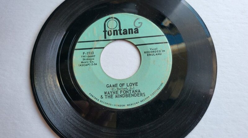 WAYNE FONTANA Game Of Love / Since You've Been Gone 45 Record 1965 F-1503 (c