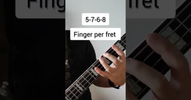 nice exercise to build up finger strength ???? #bass #basstab #exercise