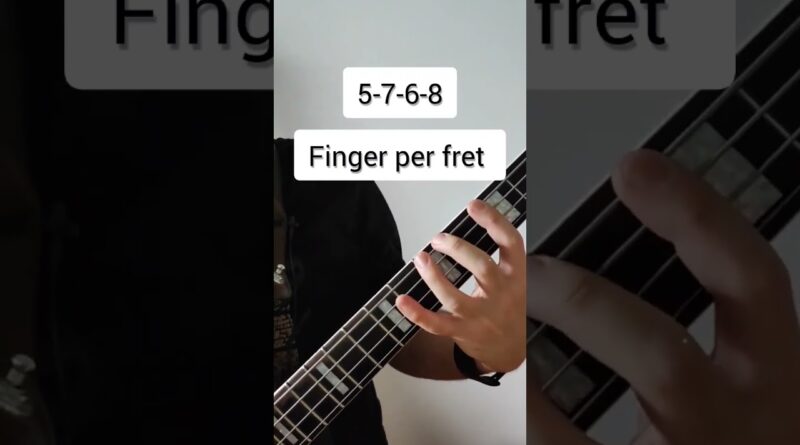 nice exercise to build up finger strength ???? #bass #basstab #exercise