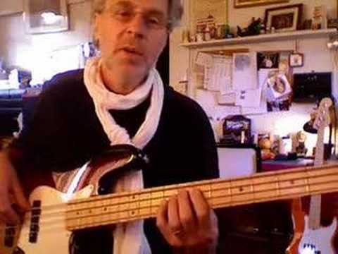 Beginner Bass Lesson Video Number 4 - Easily Create Your Own Lines (This video is from my website)