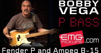 Bobby Vega talks Fender P Bass and Ampeg B-15 on EMGtv