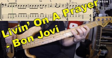 Bon Jovi - Livin On A Prayer [BASS COVER] - with notation and tabs