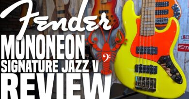 Fender MonoNeon Jazz Bass V - Fender Brings Fartin' To The Mainstream! - LowEndLobster Review