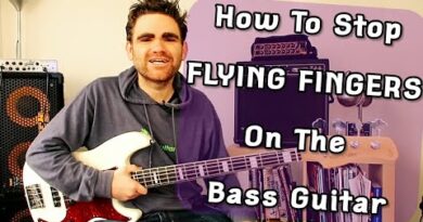 How To Stop Flying Fingers On The Bass Guitar (Beginner Technique Lesson)