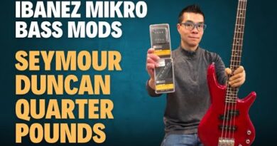 Ibanez Mikro bass mods Ep.1: Seymour Duncan Quarter Pound PJ pickups review - short scale bass