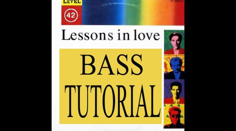 Lessons in Love - Bass Tutorial - Mark King - Slap bass lesson