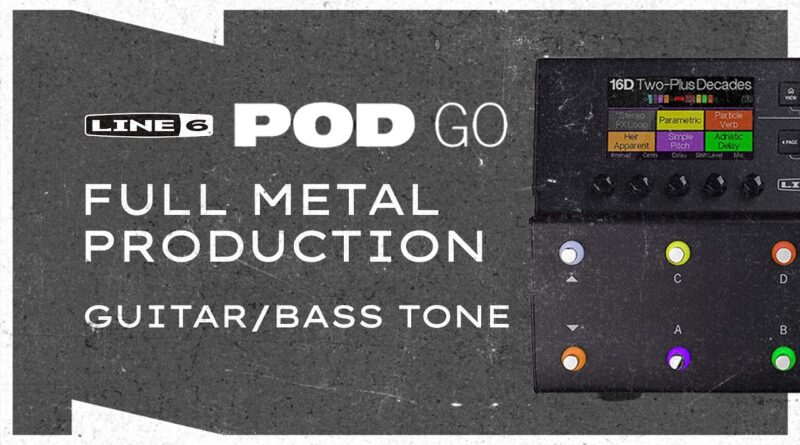 Line 6 POD Go Full Metal Production | Guitar and Bass Tone