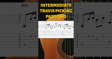 4 Intermediate Travis Picking Exercises - All 20 Exercises and Free Tab PDF on Main Channel