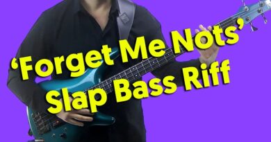 'Forget Me Nots' Slap Bass Riff Lesson