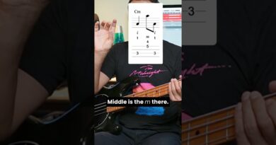 Fretting & Plucking Hand Coordination Practice [Octave Bass Exercise]