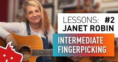 Janet Robin & Taylor #2: Intermediate Fingerpicking (with a driving bass)