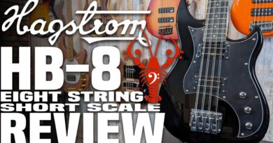 Hagstrom HB-8 - The Old School Eight String Short Scale Boat Anchor! - LowEndLobster Review