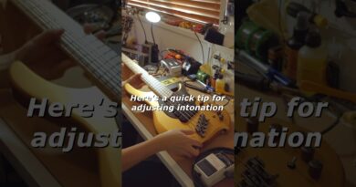 Here’s a quick to for adjusting intonation! #guitar #guitartech  #bass #bassguitar #dingwallguitars