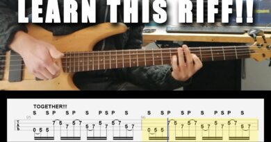 LEARN THIS SLAP BASS RIFF!! (repeat after me, TAB included)