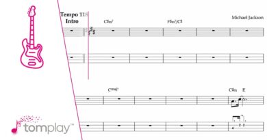Michael Jackson: Thriller - Bass Tab with Play Along (Intermediate Level)