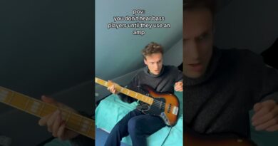 You don't hear bass players until they use an amp