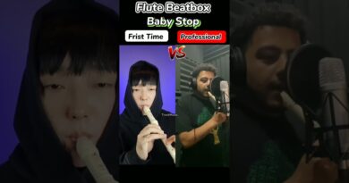 Flute Beatbox Baby Stop Frist Time VS Professional #viral #trending #shorts #flute
