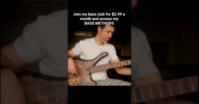 Funk Bass Ghost Notes #basslessons #bassgroove #bassfeatured