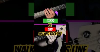 Good VS Bad Walking Bass Line