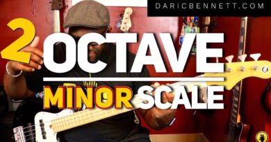 HOW TO PLAY TWO (2) OCTAVE MINOR SCALE | Bass Guitar Tips ~Daric Bennett's Bass Lessons