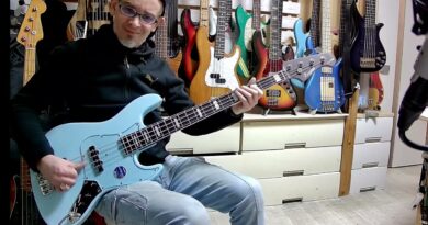 High End Japanese Basses: Bacchus WL417TW/E Hand Made Series BASS DEMO / BASS REVIEW