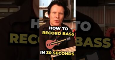 How I Record Bass Guitar