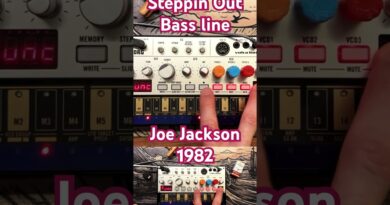 Korg volca bass 80s synth bassline tutorial - Steppin Out by Joe Jackson classic rock 1982