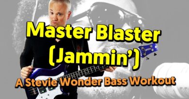 Master Blaster (Jammin') - A Stevie Wonder Bass Workout (Bass Tabs and Tutorial)