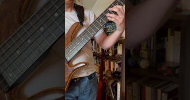 Riley Hagan utilizing Michael Manring’s percussive techniques on a bass with too many strings