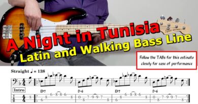 "A Night in Tunisia" ???? Latin and Walking Bass Line ???? Bass Guitar Lesson ????