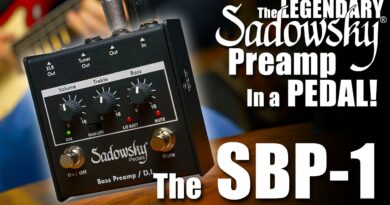 BEEF UP any PASSIVE BASS!!! With the Legendary SADOWSKY PREAMP Pedal SBP-1!