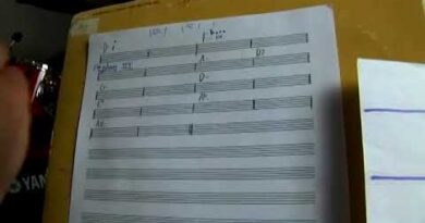 Measures 5-8 of a D Major Scale for Advanced Bass Guitar