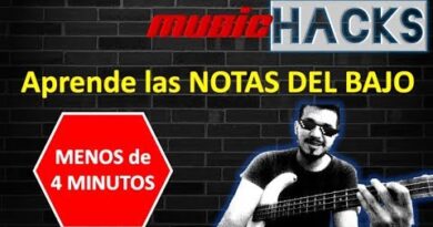 NOTAS del BAJO apréndelas en MENOS de 4 MINUTOS| MUSIC HACKS