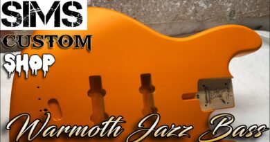 Warmoth Jazz bass body - Lamborghini Arancio Atlas Orange