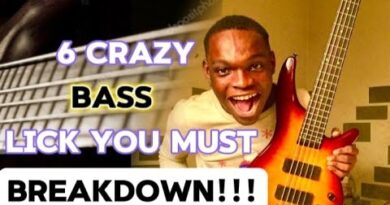 6 CRAZY WORSHIP BASS LICKS BREAKDOWN FOR BEGINNERS & INTERMEDIATE @emmyB10 #basslesson #basslick