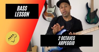 Beginner Bass Lesson | How to play 2 Octaves Arpeggio on Bass - (Riff 50)