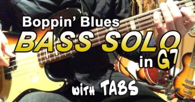 Boppin' Blues Bass Solo in G - with TABS