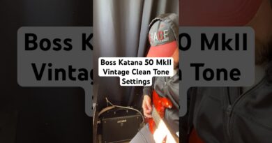 Boss Katana Super Clean Tone Settings