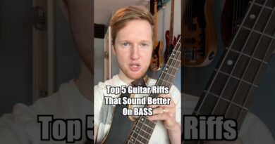Guitar Riffs That Sound AMAZING On BASS #shorts #bass #guitar