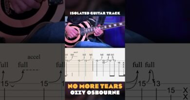 Isolated Solo - No More Tears - Ozzy Osbourne