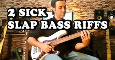 SLAP BASS LESSON - Learn 2 Amazing Slap Bass Riffs