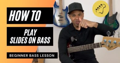 Beginner Bass Lesson | How to play Slides on bass - (Riff 41)