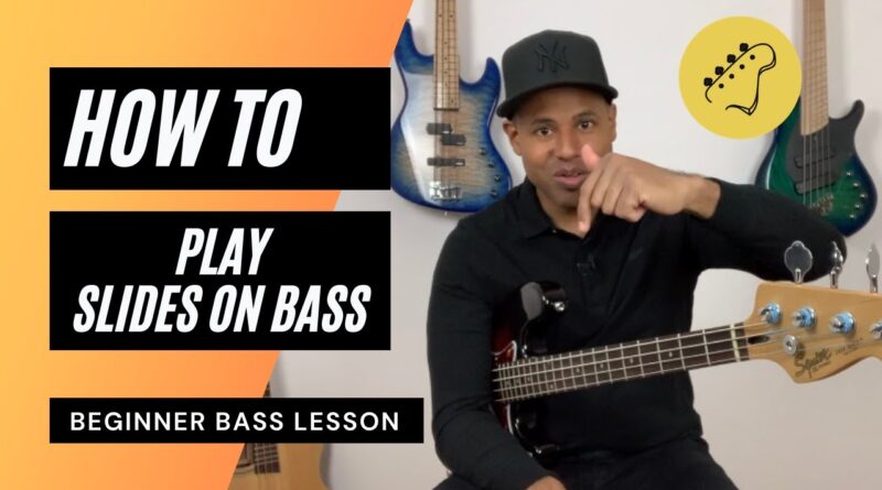 Beginner Bass Lesson | How to play Slides on bass - (Riff 41)