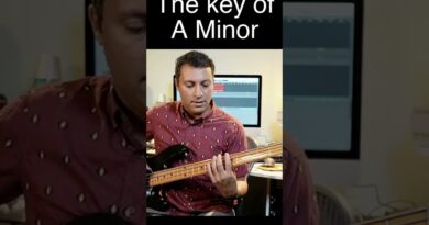 Creating bass lines with a scale (A Natural minor)