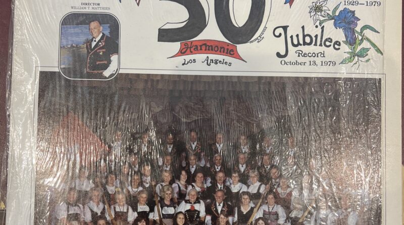 Swiss Singing Society Los Angeles - Harmonie LP 1979 50 year Jubilee private