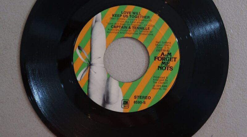 CAPTAIN & TENNILLLE "THE WAY I WANT TO TOUCH YOU" "LOVE W" VINYL 45 A&M VG 5-156