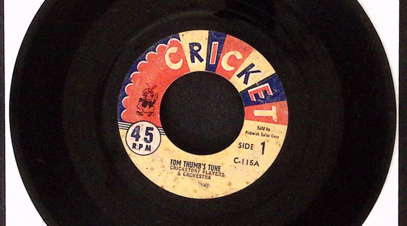 CRICKETONE PLAYERS & ORCHESTRA FUNICULI, FUNICULI/TOM THUMB'S..VINYL 45 VG 41-37